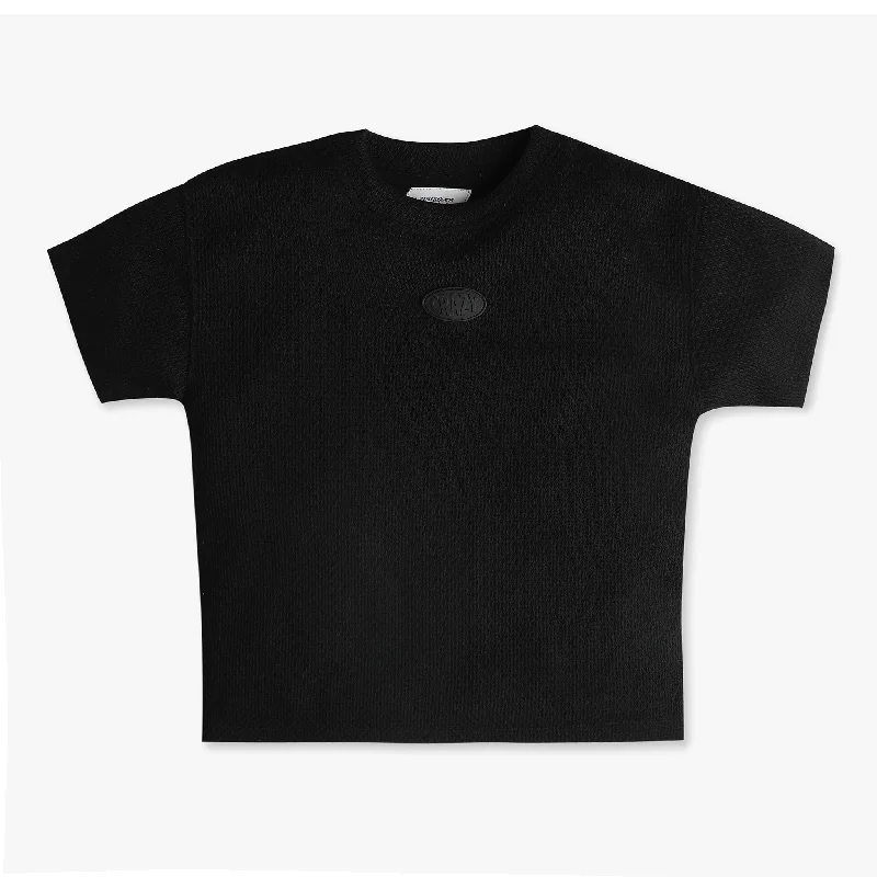 Men's Shirts with UV ProtectionBoys Oversize Crew Neck Structured Crazy Chest Print T-Shirt
