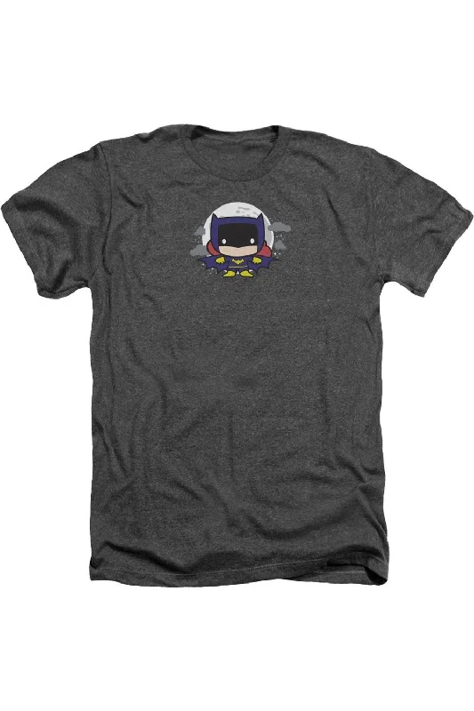 Men's Shirts with Lace-Up HemlinesJustice League of America Batgirl Chibi Adult Heather Tee / T-Shirt