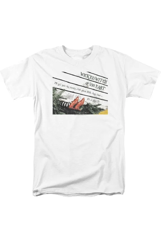 Men's Shirts with Embroidered DesignsWizard Of Oz Size 7 Short Sleeve Adult Tee / T-Shirt