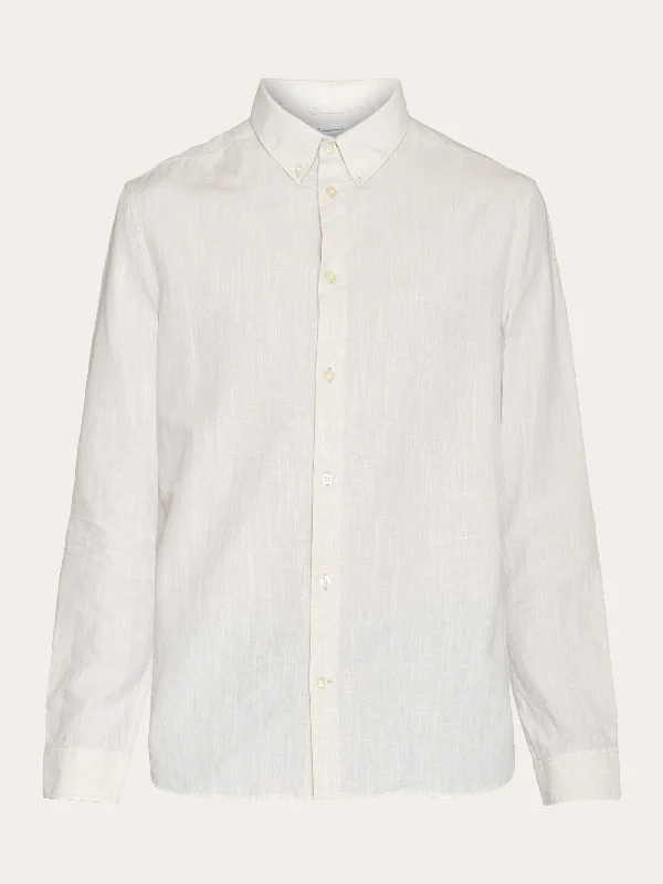 Men's Unique Dress Shirts for a Statement LookCustom fit linen shirt - Light feather gray