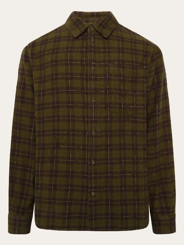 Men's Patterned Casual Shirts for Relaxed StylingLoose fit checkered shirt - Green check