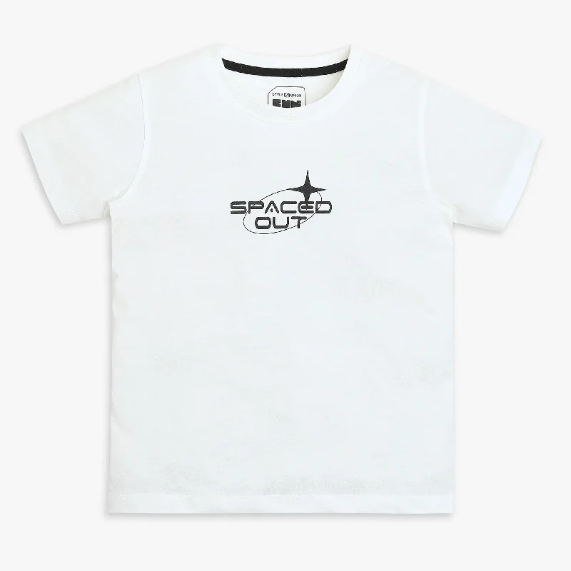 Men's Sleeveless TopsBoys Regular Fit Printed T-Shirt