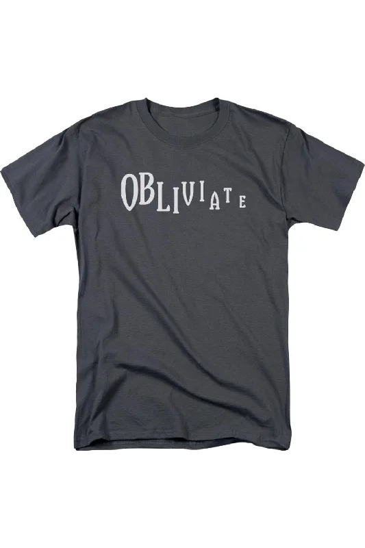 Men's Shirts with Mandarin CollarsHarry Potter Obliviate Short Sleeve Adult Tee / T-Shirt
