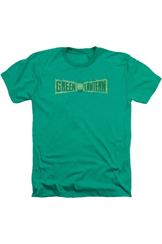 Breathable Men's Mesh TopsGreen Lantern Flame Logo Adult Heather Tee / T-Shirt