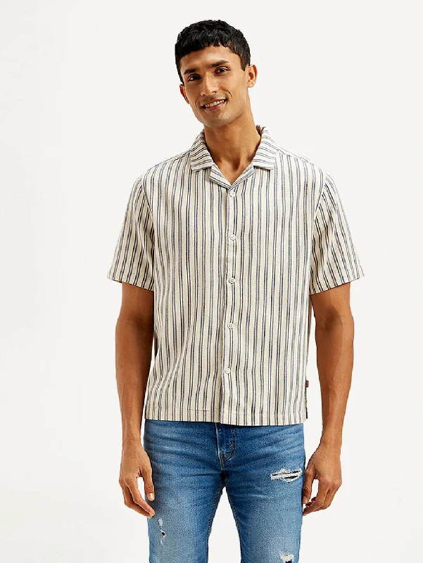 Lightweight Men's Poplin ShirtsMen's Striped Relaxed Fit Shirt