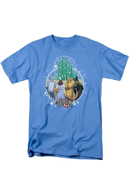 Solid-Colored Men's ShirtsWizard Of Oz Emerald City Short Sleeve Adult Tee / T-Shirt
