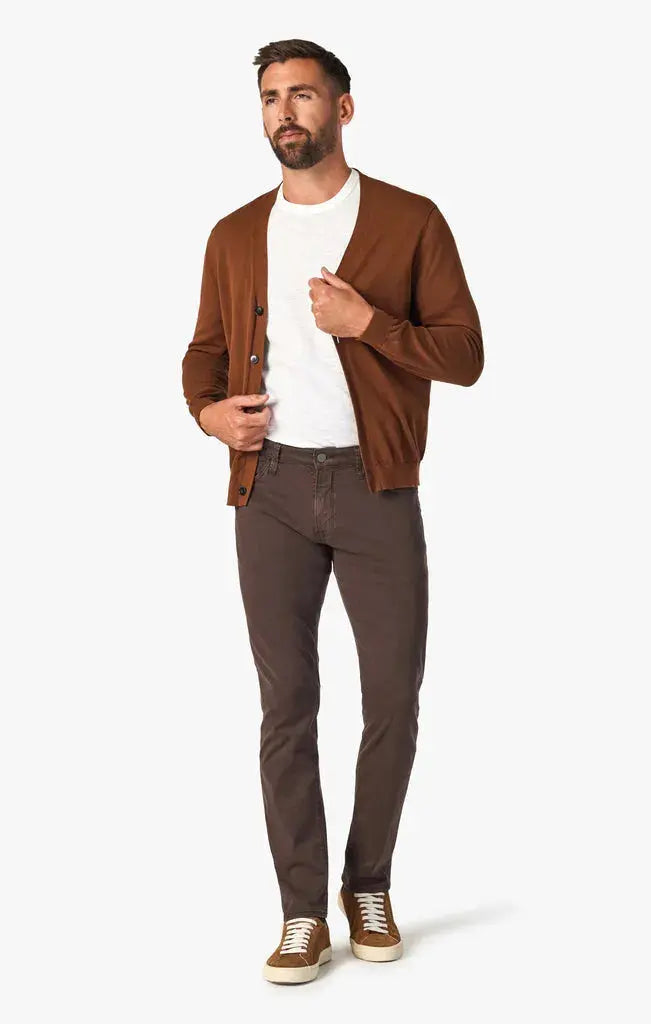 Comfortable Men's Joggers34 HERITAGE | Courage Straight Leg Pants | Fudge Twill