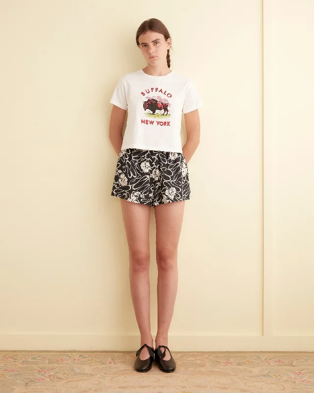 Layered Men's OverallsWhite Rose Shorts - S
