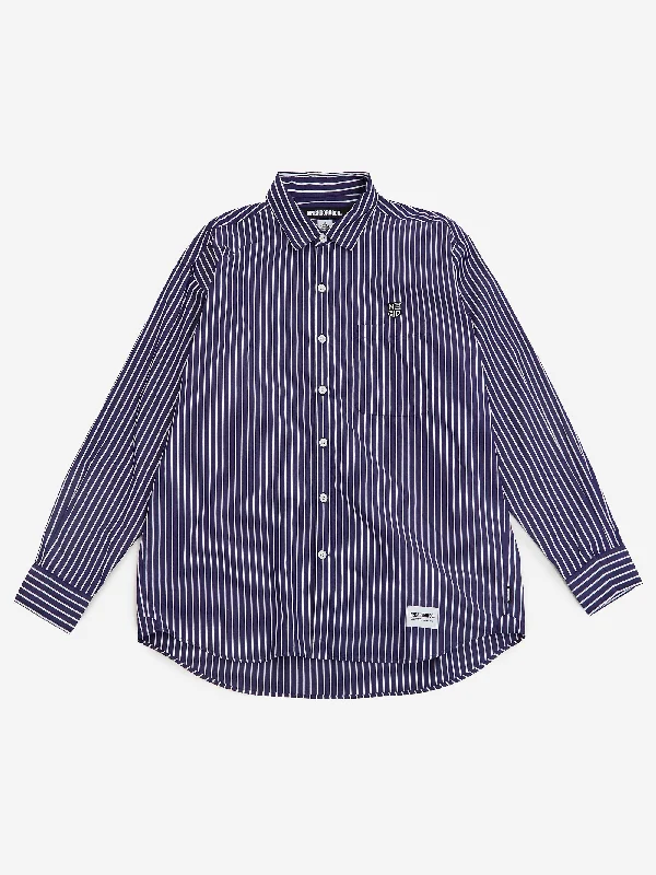 Men's Smart Casual Shirts for Business Casual SettingsNeighborhood TM Stripe Shirt Long Sleeve - Blue