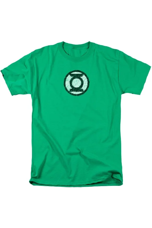 Men's Shirts with Bow TiesGreen Lantern Scribble Lantern Logo Short Sleeve Adult Tee / T-Shirt