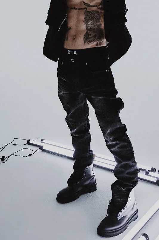 Men's Pants with Hidden PocketsBRYANT SKINNY JEAN | BLACK VINTAGE