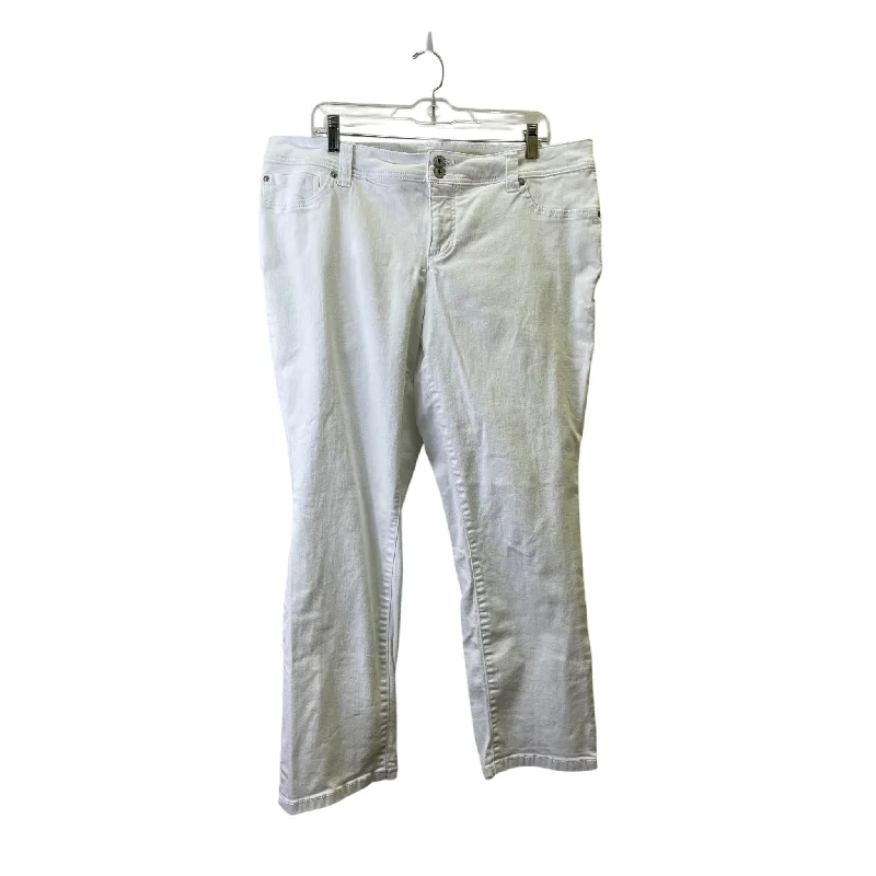 Men's Jeans with RipsJeans Straight By Inc In White, Size:16