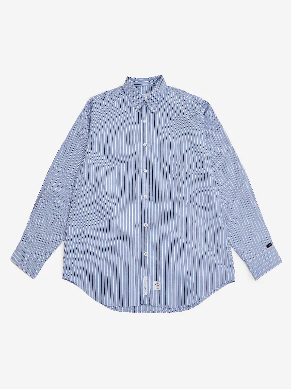 Men's Breathable Shirts for Warm ClimatesWTAPS Broadcloth Repo Longsleeve Shirt - Blue