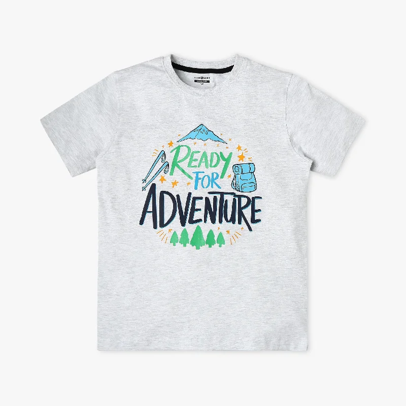 Men's Shirts with Mock NecksBoy's Regular Fit Graphic T-Shirt