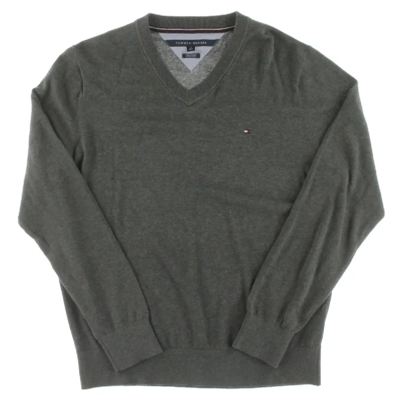 Mens Knit V-Neck Sweater