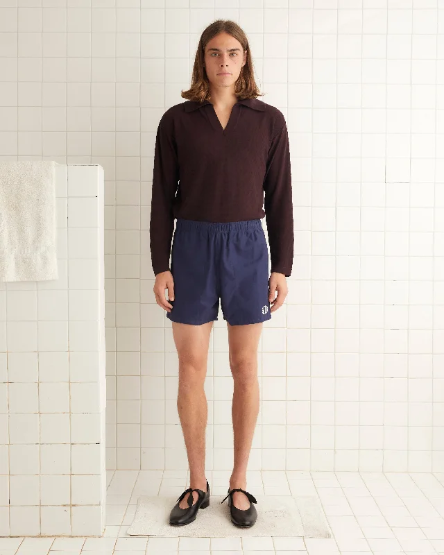 Men's Pants with Adjustable CuffsField Shorts - Navy