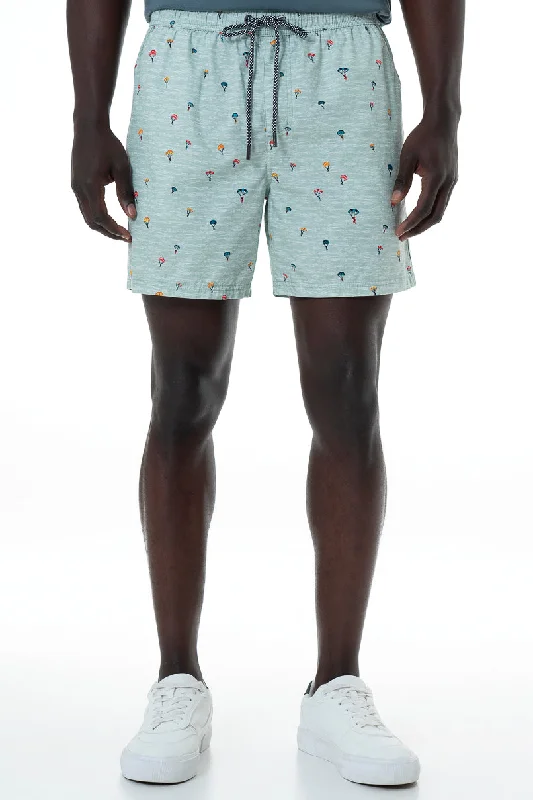Men's Pants with Zippered PocketsPool Shorts _ 153892 _ Sage