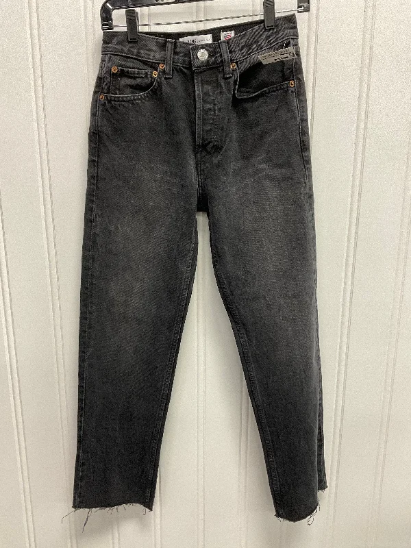 Men's Jeans with Embroidered LogosJeans Straight By Clothes Mentor In Black, Size:0
