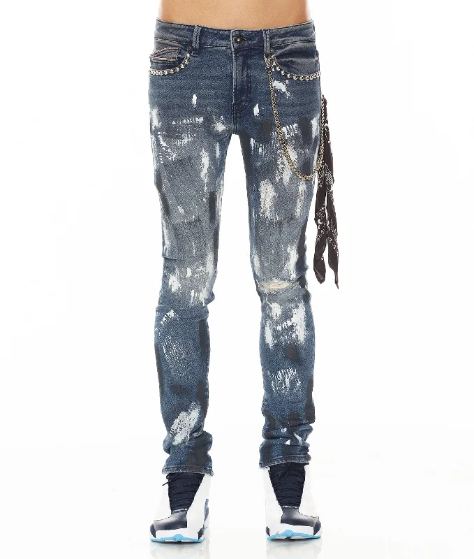 XL Men's JeansPUNK SUPER SKINNY IN LEOPARD