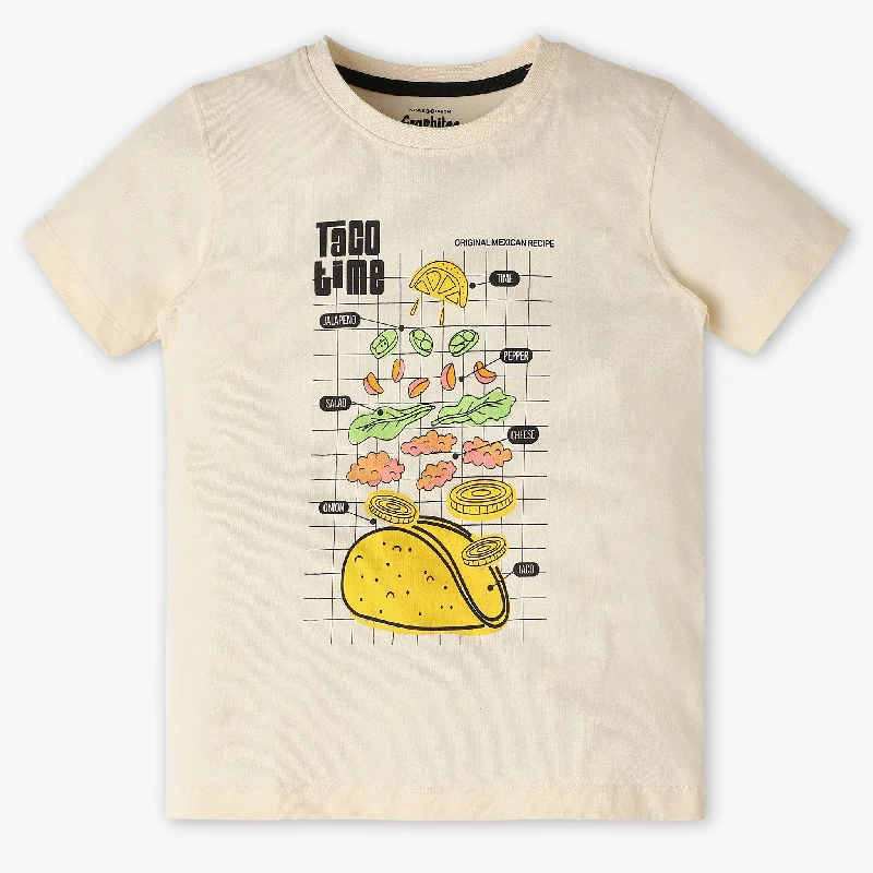 Breathable Men's Mesh TopsBoys Graphic Crew Neck T-Shirt