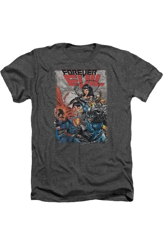 Men's Shirts with Surplice HemlinesJustice League of America Crime Syndicate Adult Heather Tee / T-Shirt