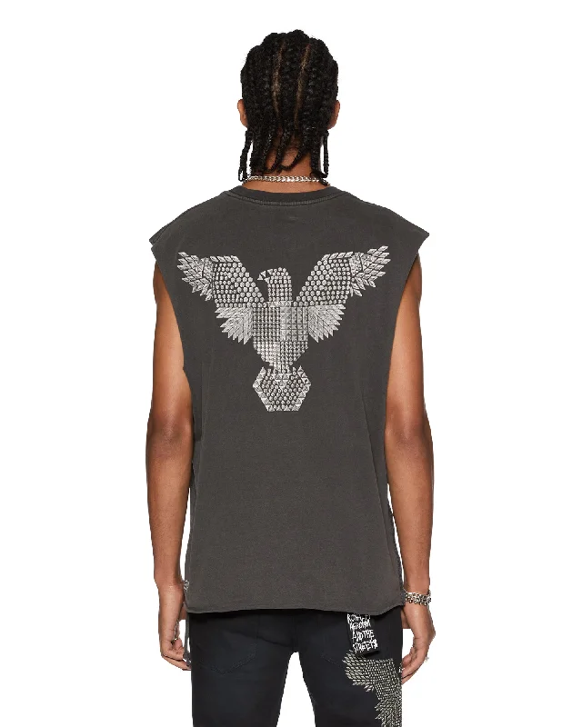 Men's Long-Sleeved ShirtsEAGLE CUT OFF TEE FADED BLACK