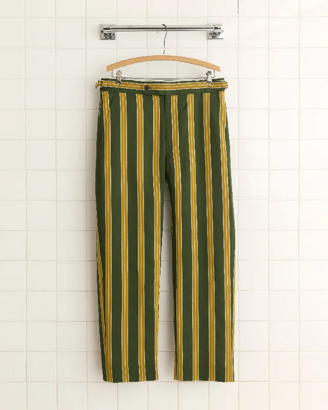 Men's Pants with Flat-Front DesignsGreen Chard Trousers