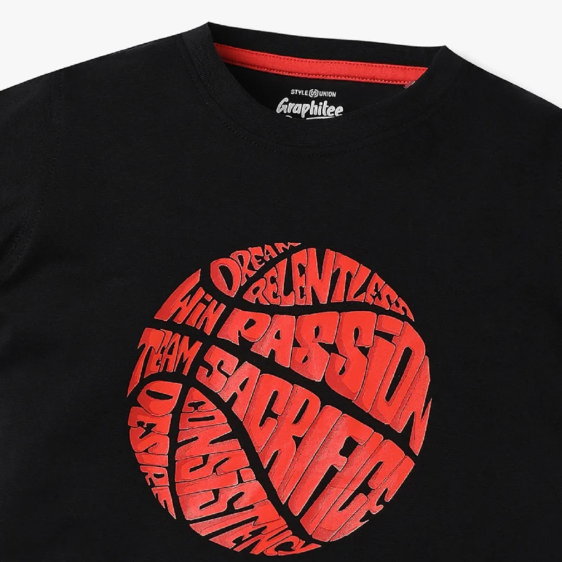 Men's Shirts with Convertible CollarsBoys Graphic Crew Neck Half Sleeve T-Shirt