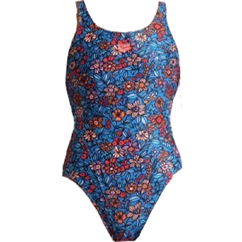 Youth Micro Floral Tech Back One Piece
