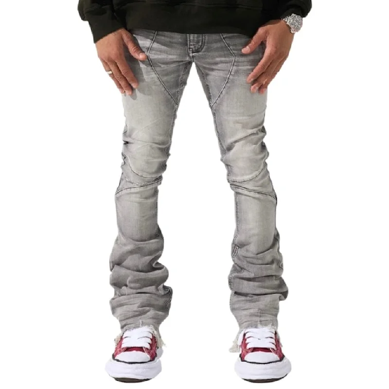 Men's Pants with Button-Down PocketsSerenede Noctis Stacked Jeans (Grey) NOCTS-GRY