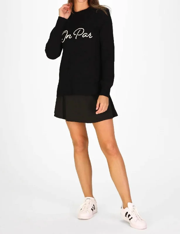 On Par Sweater In Black