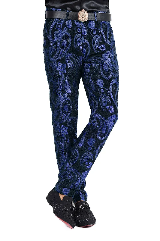 Men's Button-Fly Pants for a Traditional TouchLuscious Paisley Pants