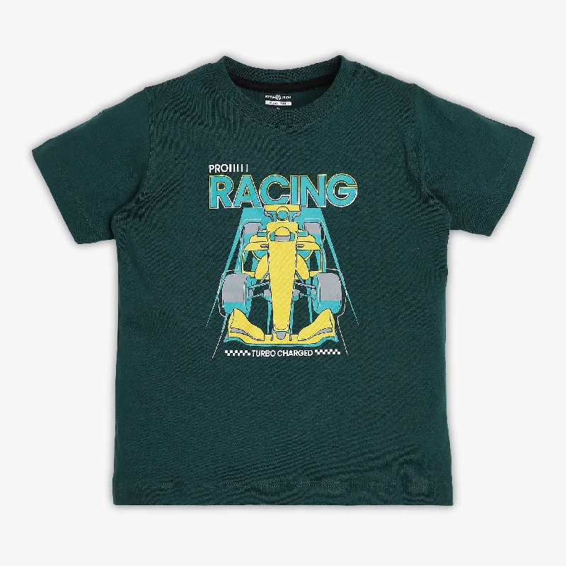 Men's Shirts with Pin CollarsBoys Regular Fit Graphic T-Shirt