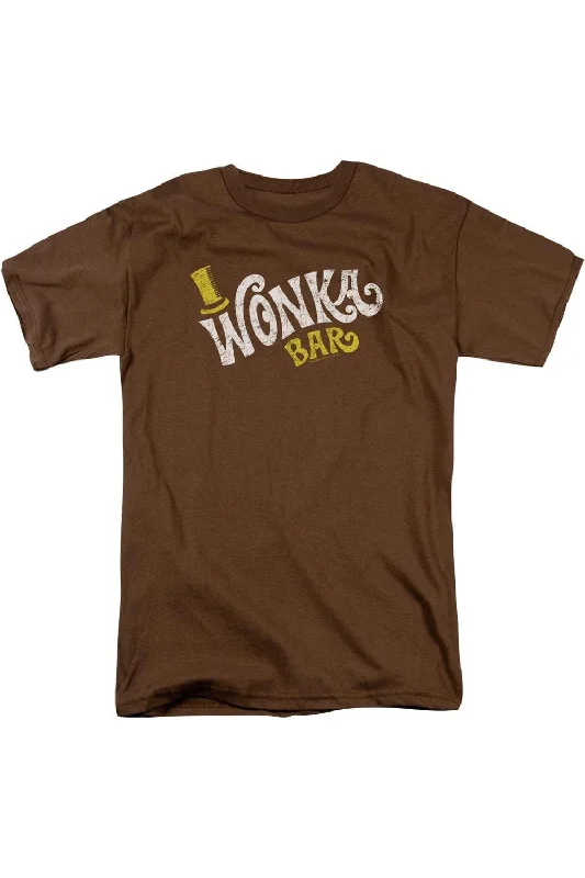 Men's Shirts for HikingWilly Wonka And The Chocolate Factory Wonka Logo Short Sleeve Adult Tee / T-Shirt