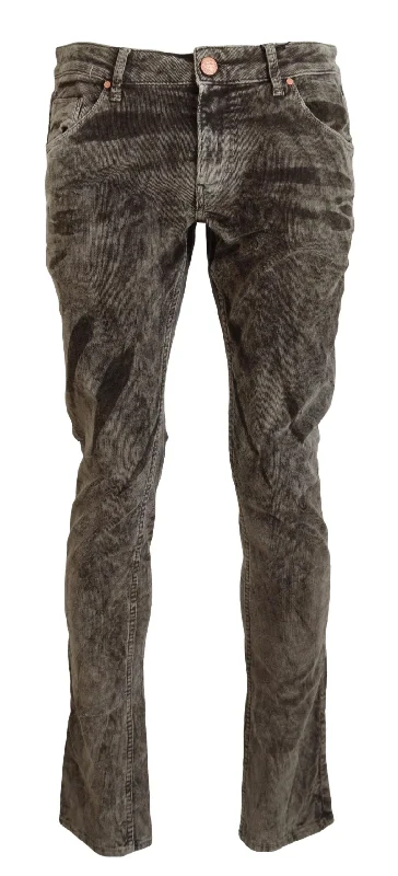 Relaxed-Fit Men's JeansAcht  Washed Cotton Corduroy Slim Fit Men Men's Jeans