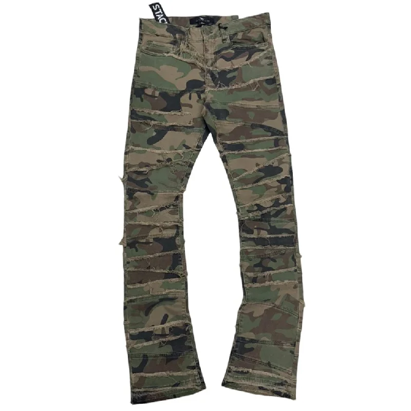 Men's Pants with Wrinkle-Resistant FabricJordan Craig Martin Stacked Ventura Denim (Vintage Camo) JTF1150C