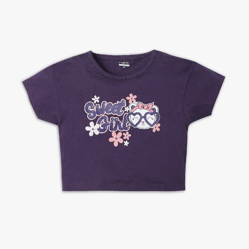 Men's Shirts for Outdoor ActivitiesGirl's Regular Fit Graphic T-Shirt