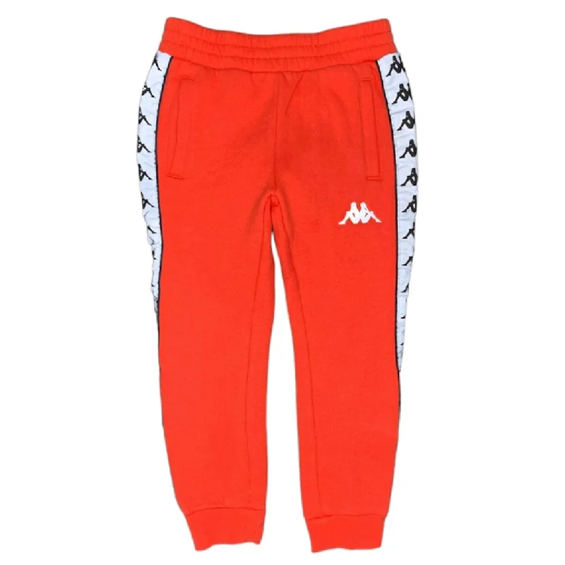 Men's Pants with Moisture-Wicking PropertiesKids Kappa Reflective Sweatpant (Orange Flame/Silver) - 311CD8WK