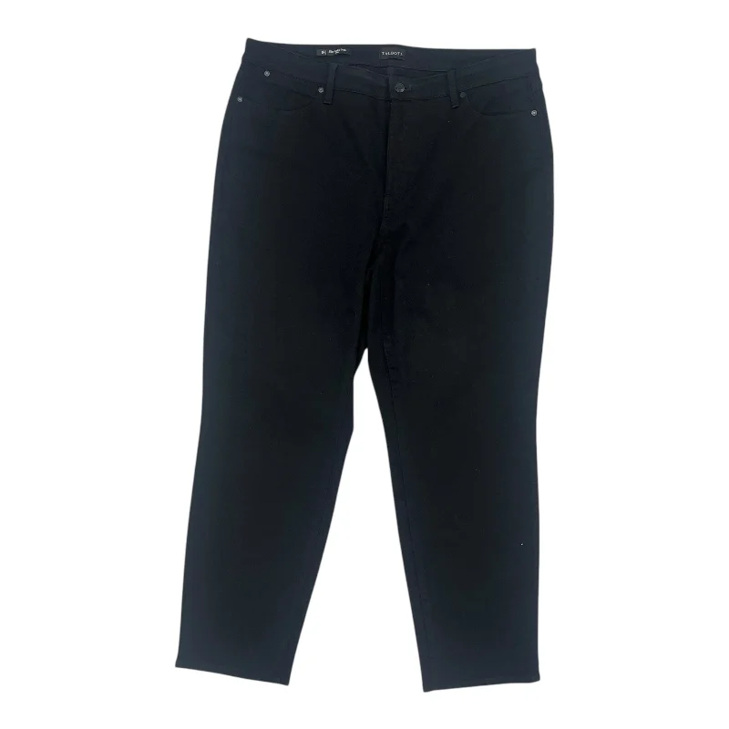 Slim-Fit Men's JeansJeans Straight By Talbots In Black Denim, Size:18