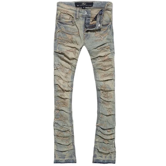 Men's Pants with Side PocketsJordan Craig Martin Stacked Ripple Effect Denim (Sunrise) JTF1157