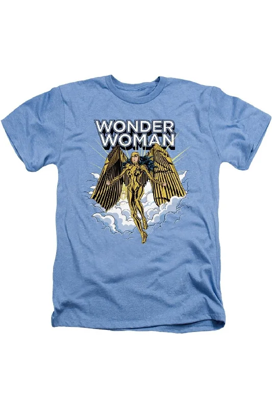 Men's Shirts with Embellished SleevesWonder Woman 84 Glorious Wonder Adult Heather Tee / T-Shirt