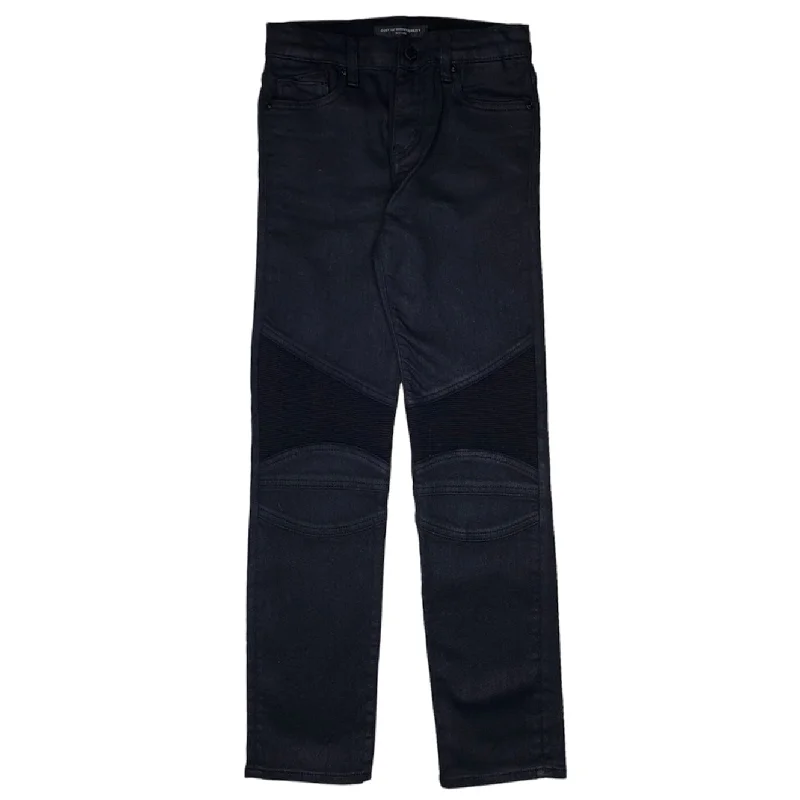 Men's Pants with Welt PocketsKids Cult of Individuality Rogue Slim Moto Jean (Black) - 88B10-RS01B