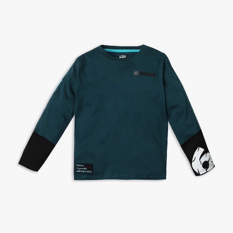 Men's Shirts for HikingBoy's Regular Fit Solid T-Shirt