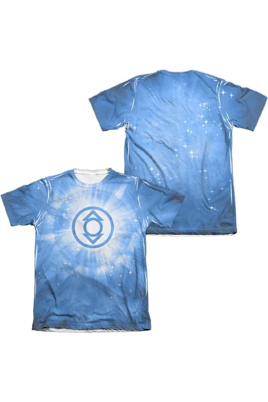 Men's Shirts with Mock NecksGreen Lantern Indigo Energy (Front/Back Print) Adult 65/35 Poly/Cotton Short Sleeve Tee / T-Shirt