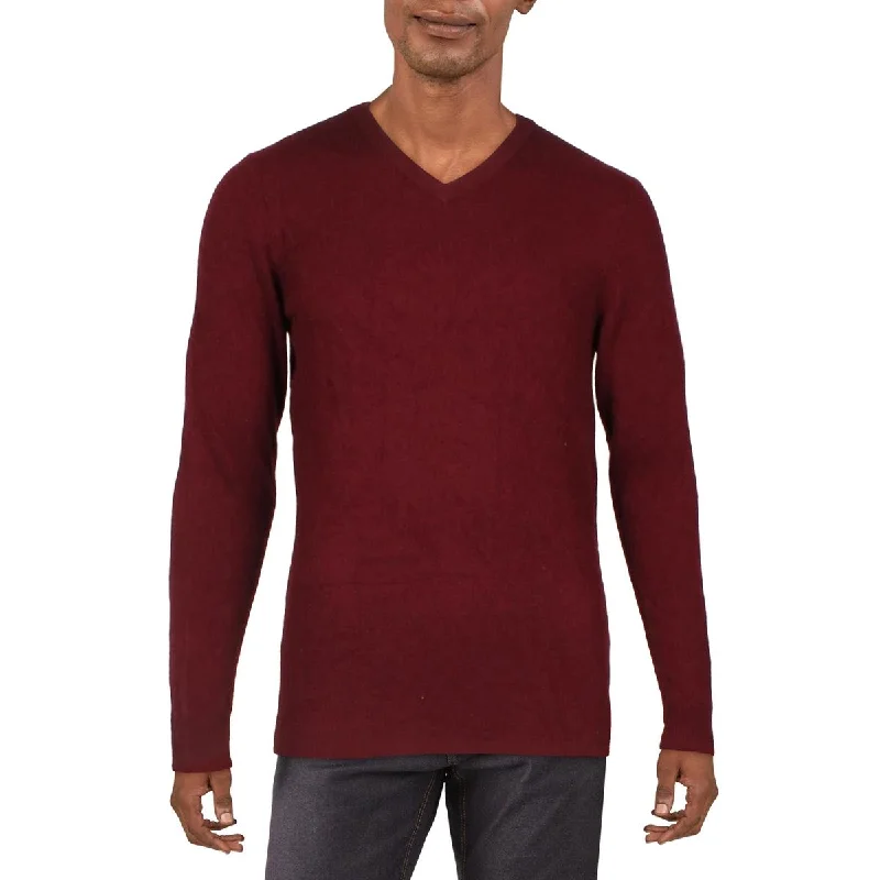 Mens Cashmere Pullover V-Neck Sweater