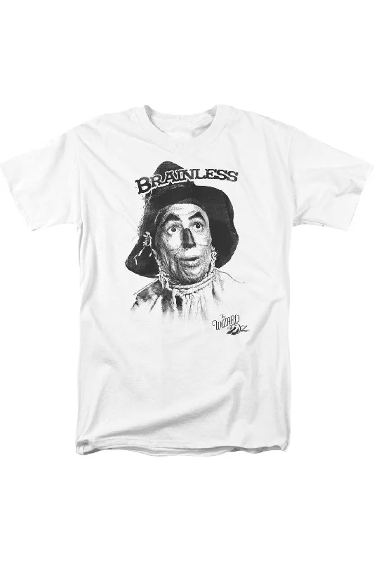 Men's Shirts with Wrinkle-Resistant FabricWizard Of Oz Brainless Short Sleeve Adult Tee / T-Shirt