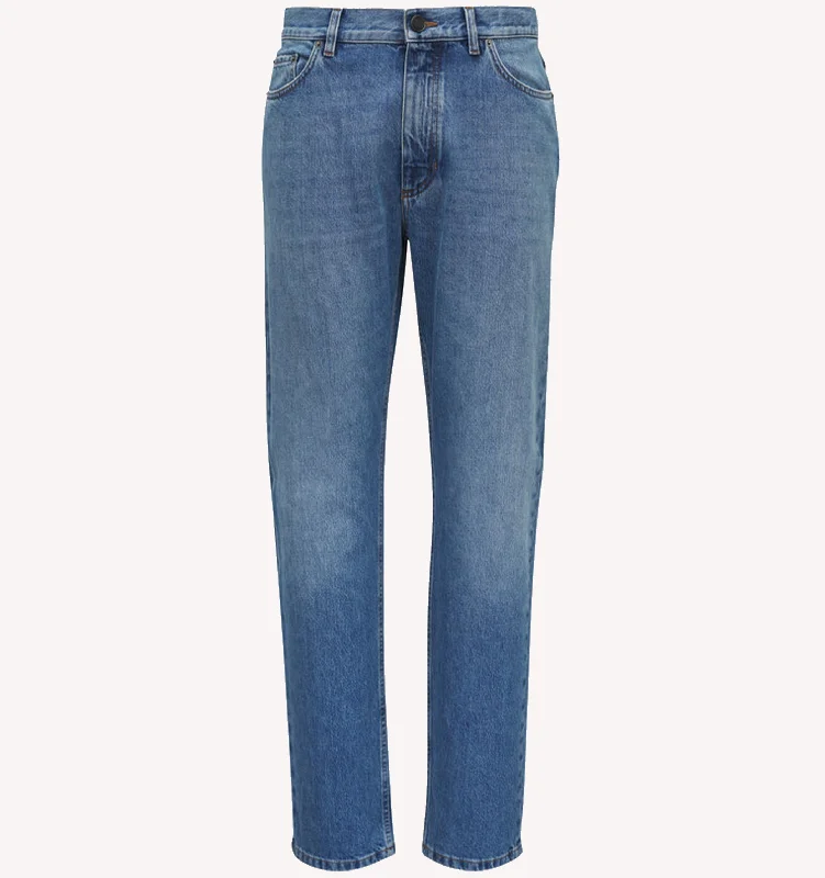 Men's Twill Pants for a Dressy LookBarmas Dean Jeans in Medium Wash
