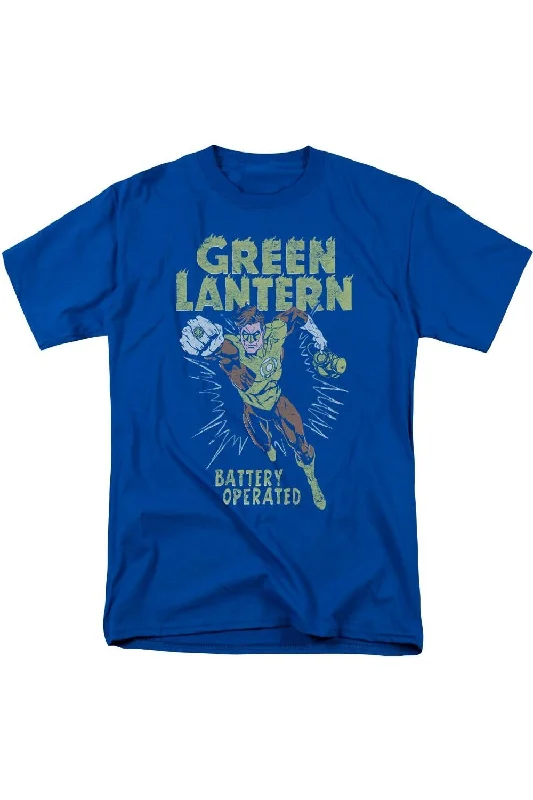 Men's Flowy Shirts for a Relaxed LookGreen Lantern Fully Charged Short Sleeve Adult Tee / T-Shirt