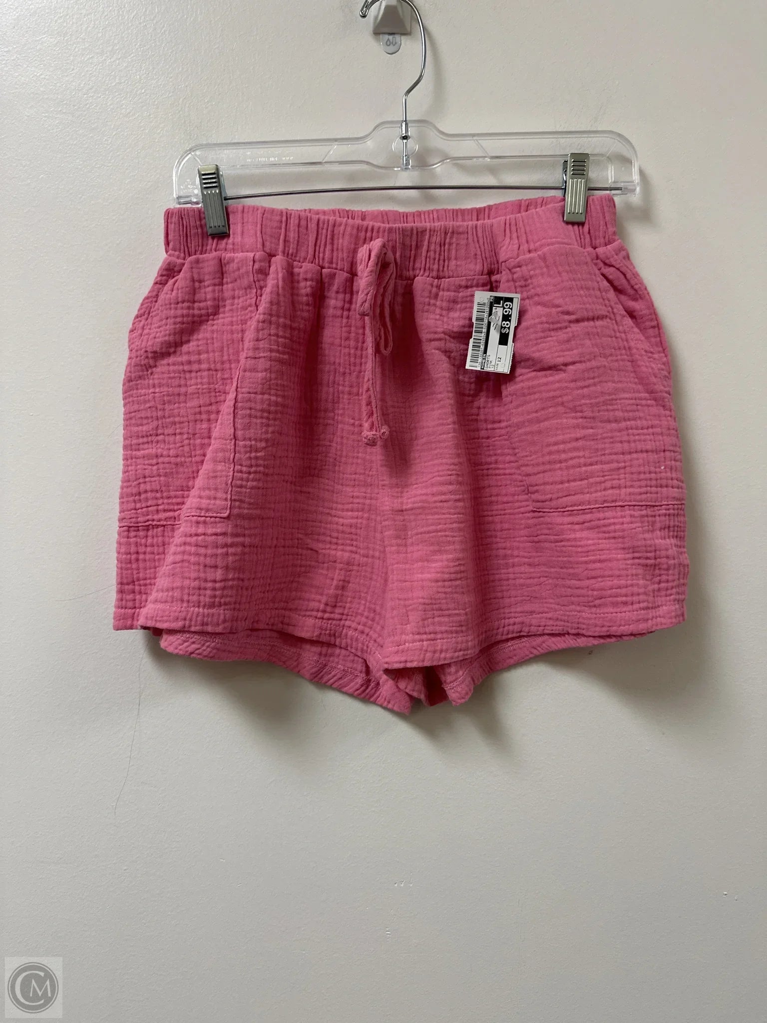 Stylish Men's Cargo PantsShorts By Shein In Pink, Size: 12