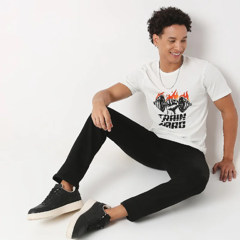 Men's Shirts with Antimicrobial TreatmentRegular Fit Graphic T-Shirt